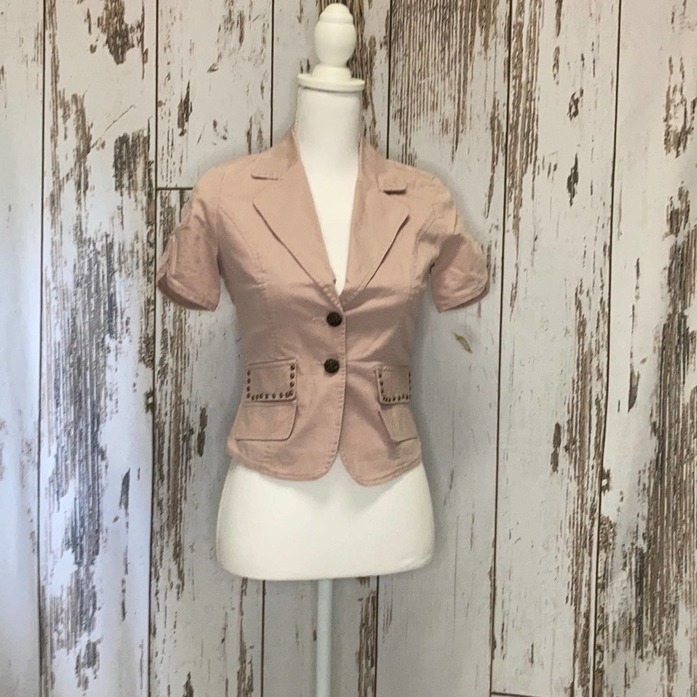 Cell Lavender Short Sleeve Jacket Size Small